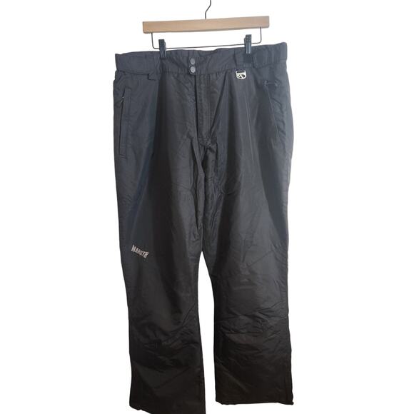 MARKER Black Full Side Zip Ski Snow Pants Men’s Size XXL - Picture 1 of 6